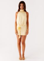 Birdie Halterneck Mini Dress - Yellow - 图片 3