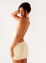 Birdie Halterneck Mini Dress - Yellow - 图片 2