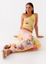 Seranella One Shoulder Maxi Dress - Sunburst Floral - 图片 6