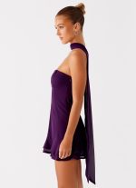 Avenue Mini Dress - Plum - 图片 3