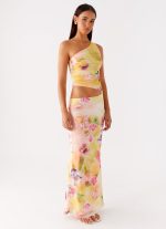 Seranella One Shoulder Maxi Dress - Sunburst Floral - 图片 5