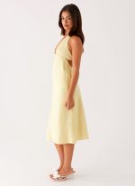 Davies Midi Dress - Yellow - 图片 3