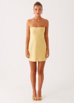Yulina Mini Dress - Yellow - 图片 2