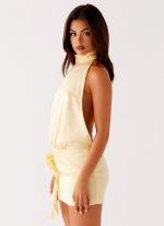 Birdie Halterneck Mini Dress - Yellow - 图片 4