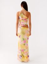 Seranella One Shoulder Maxi Dress - Sunburst Floral - 图片 4