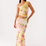 Seranella One Shoulder Maxi Dress - Sunburst Floral