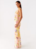 Seranella One Shoulder Maxi Dress - Sunburst Floral - 图片 3