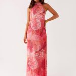 California Maxi Dress - Flamingo Fling