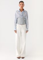 Accelerate Waistband Shirt - Blue Check - 图片 4