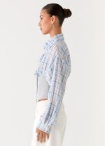 Accelerate Waistband Shirt - Blue Check - 图片 2