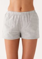 Adalina Shorts - Grey Check - 图片 2