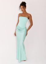 Adara Corset Maxi Dress - Aqua - 图片 8