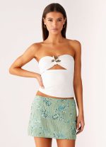 Adored By You Mini Skirt - Mint - 图片 6