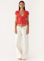 Ailani Top - Magenta Red Rose - 图片 3