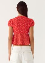 Ailani Top - Magenta Red Rose - 图片 4