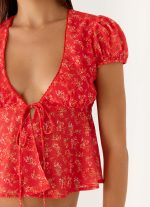 Ailani Top - Magenta Red Rose - 图片 5