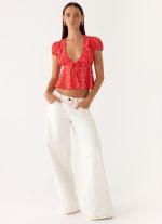 Ailani Top - Magenta Red Rose - 图片 6