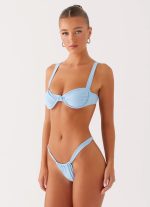 Airlie Scrunch Bikini Bottoms - Sky Blue - 图片 3
