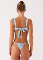 Airlie Scrunch Bikini Bottoms - Sky Blue - 图片 4