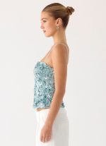 Alayna Sequin Top - Aqua - 图片 2