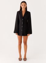 Albi Fitted Blazer Mini Dress - Black - 图片 2