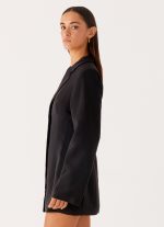 Albi Fitted Blazer Mini Dress - Black - 图片 3