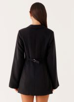 Albi Fitted Blazer Mini Dress - Black - 图片 4