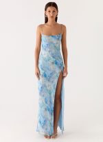 Alouette Maxi Dress - Aqua Paisley - 图片 2