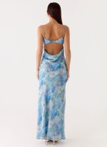 Alouette Maxi Dress - Aqua Paisley - 图片 4