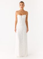 Already Know Lace Maxi Dress - White - 图片 2