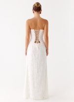 Already Know Lace Maxi Dress - White - 图片 4