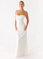 Already Know Lace Maxi Dress - White - 图片 5