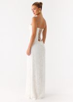 Already Know Lace Maxi Dress - White