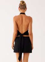 Amalia Cowl Top - Black - 图片 3