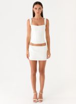 Amarente Corset - White - 图片 4