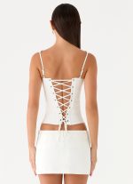 Amarente Corset - White - 图片 3