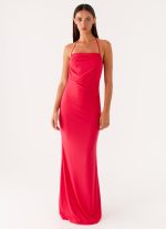Amari Maxi Dress - Raspberry - 图片 4