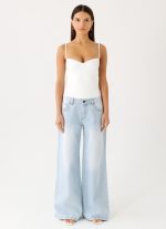 Ame Underwire Bodysuit - White - 图片 6