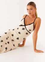 Amelia Midi Dress - Nude - 图片 6