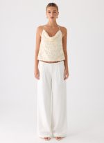 Amelita Sequin Top - Ivory - 图片 2