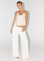 Amelita Sequin Top - Ivory - 图片 5
