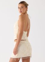 Amelita Sequin Top - Ivory - 图片 7