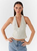 Amiera Halter Top - Desert Stripe - 图片 5