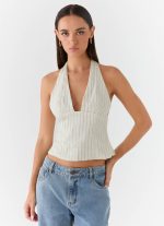 Amiera Halter Top - Desert Stripe - 图片 6