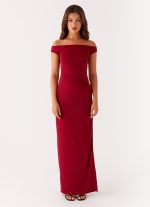 Amerie Maxi Dress - Maroon - 图片 2