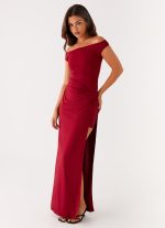 Amerie Maxi Dress - Maroon - 图片 5