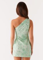 Amina Beaded Mini Dress - Sage - 图片 5