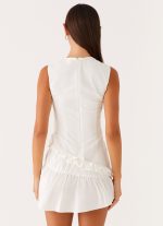 Anders Mini Dress - White - 图片 4