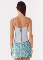 Ania Corset Top - Blue - 图片 3