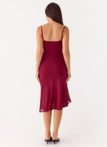 Anne Midi Dress - Deep Red - 图片 3